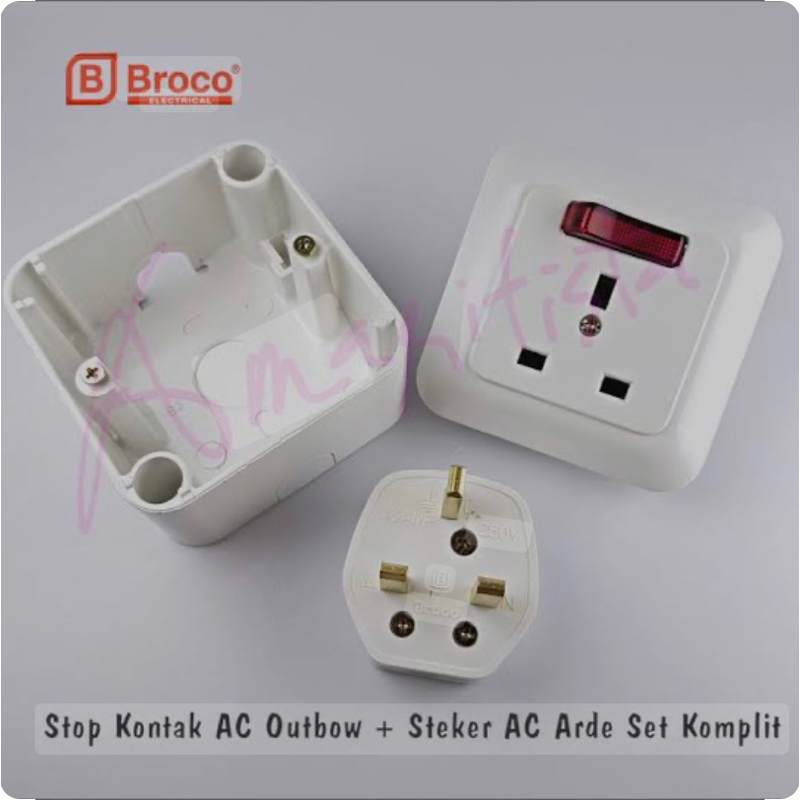 Stop Kontak AC 1 set BROCO
