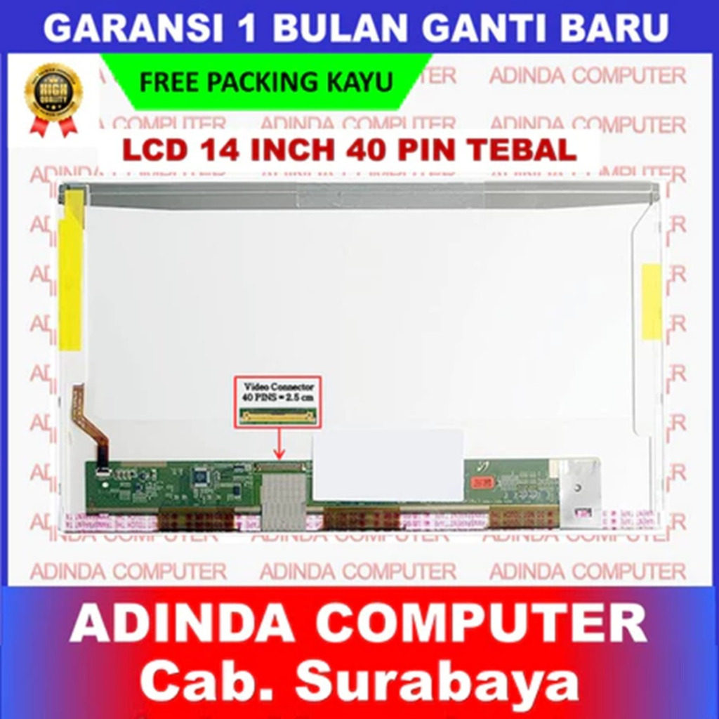 LED LCD Layar Screen Lenovo Ideapad G400 G405 G410