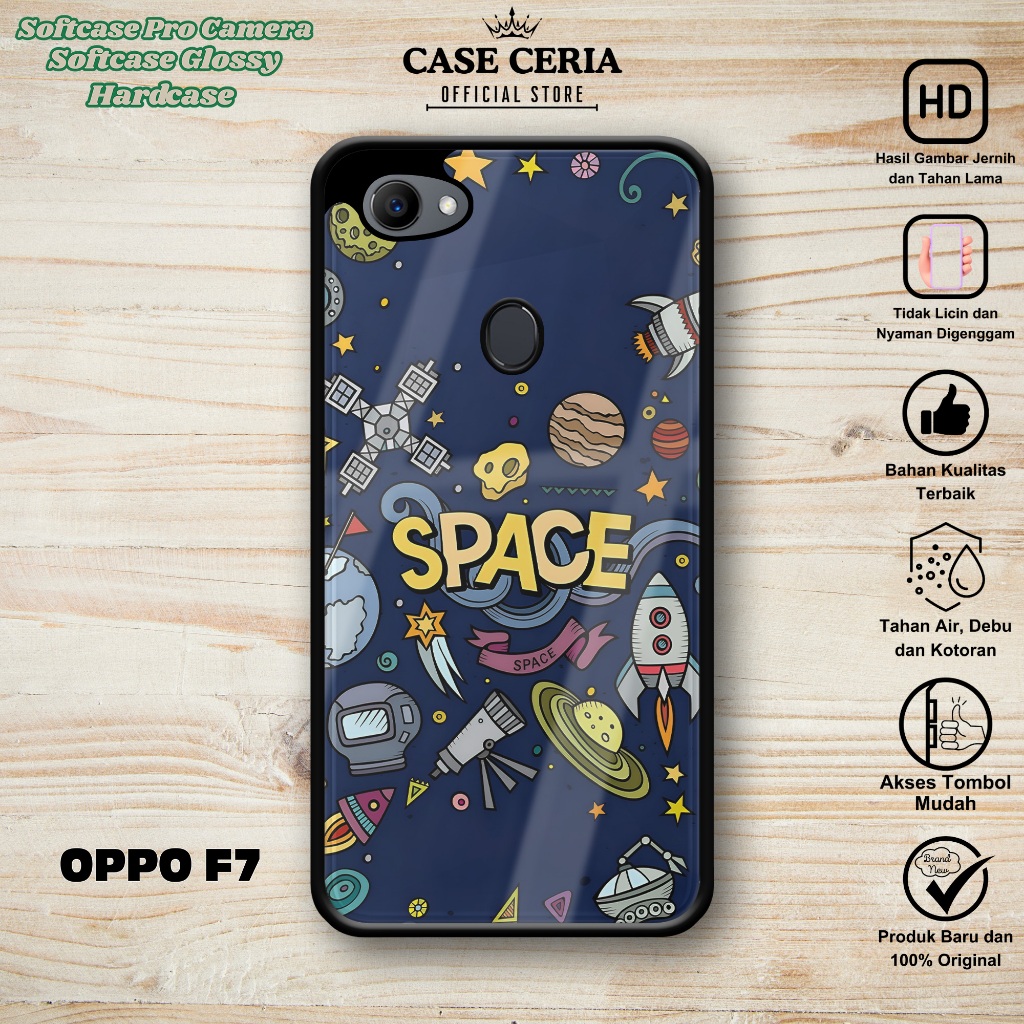 Case Oppo F7 - Casing Oppo F7 ( Space ) – Softcase Pro Camera Oppo F7 – Silikon HP – Hardcase HP