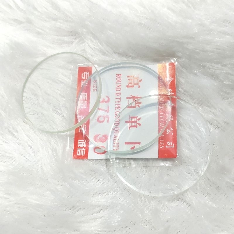 kaca Jam tangan flat datar tebal 3mm dan 4mm