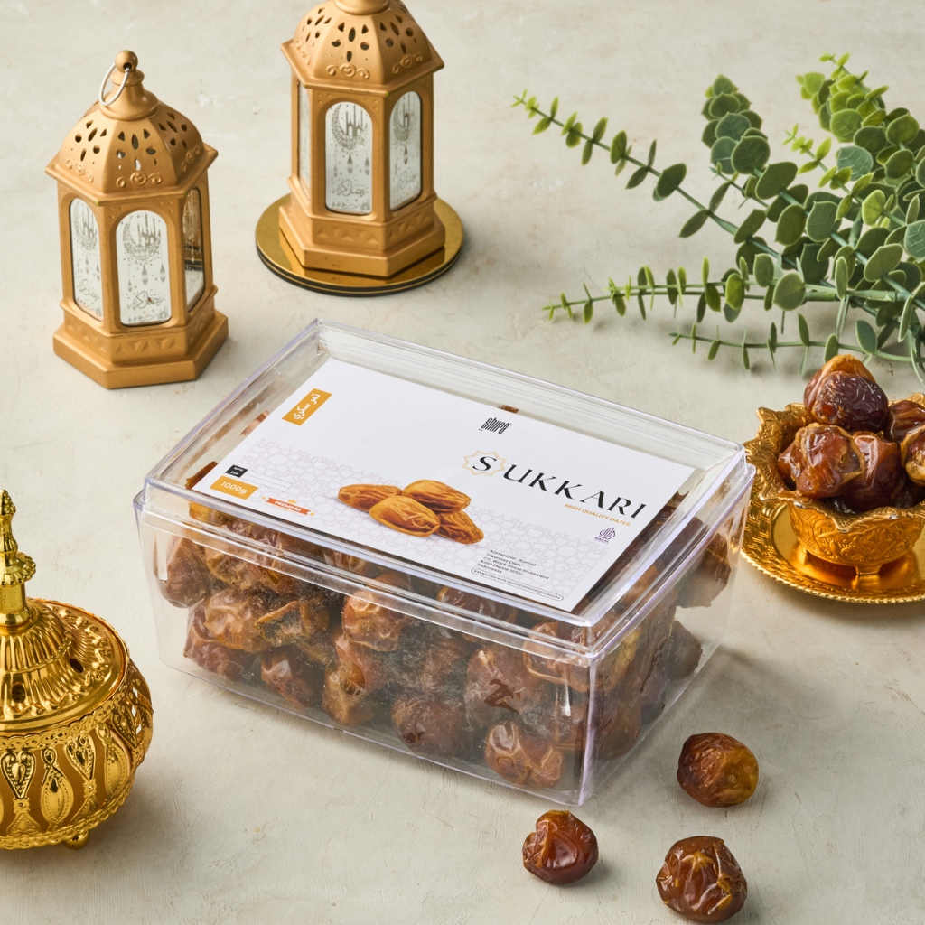 

Shura Kurma Sukari akrilik 1 kg Kurma Raja Sukari Premium Manis Legit High Quality 100% Original