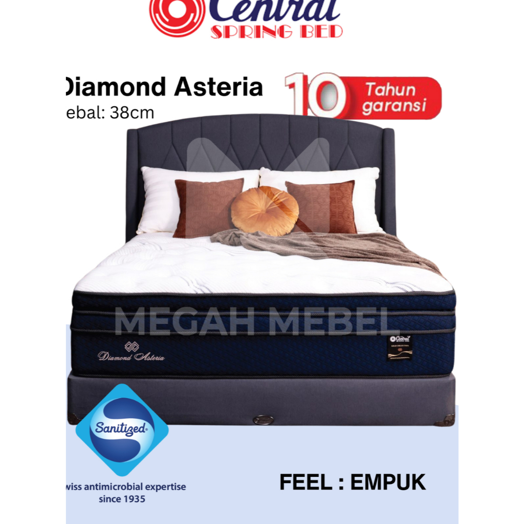 Central Springbed Gold Tipe Diamond Asteria