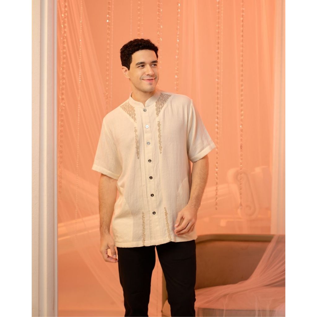 Ranti - Barnard Koko - Koko Pria Lengan Pendek - Koko Krem