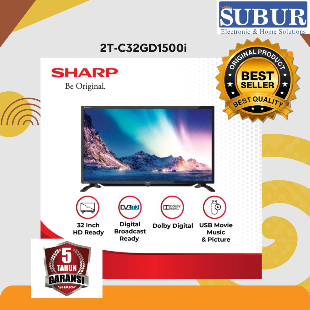 TV SHARP 32inch digital 2T-C32GD1500i