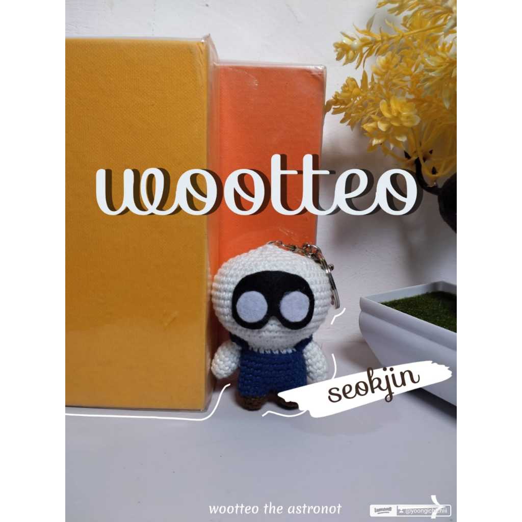(REALPIC) Gantungan kunci Wootteo Seokjin/ Crochet Keychain/ Amigurumi