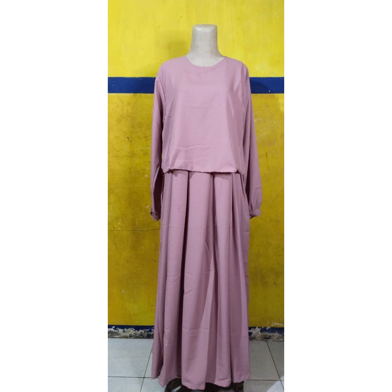 GAMIS ZAFINA DRESS WANITA CRINKLE AIRFLOW PREMIUM