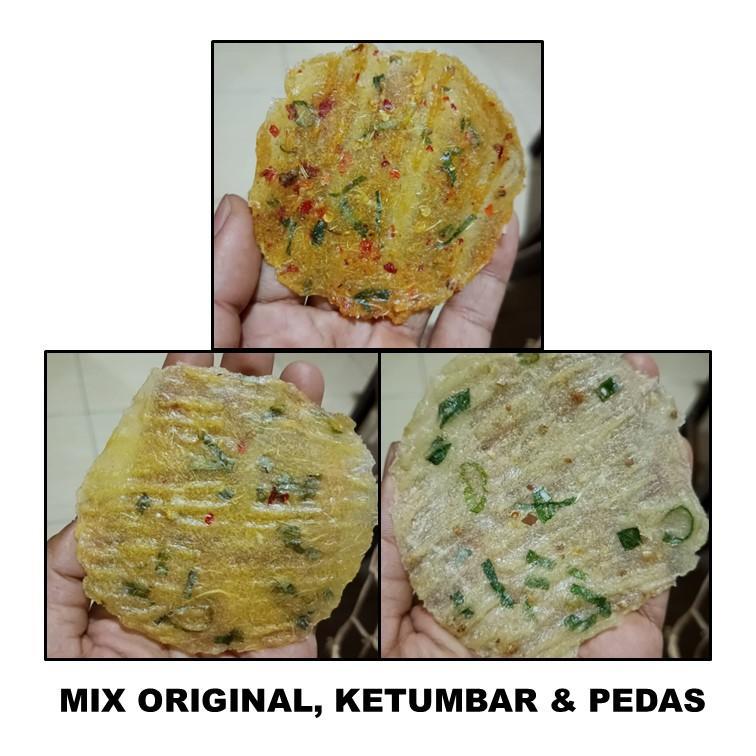 

Kecimpring Singkong/Opak Singkong Varian Mix (Original, Ketumbar & Pedas)