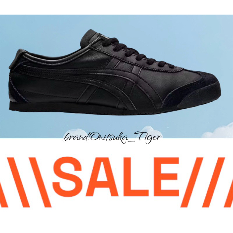 Sepatu Onitsuka Tiger original mexico66 deluxe triple black