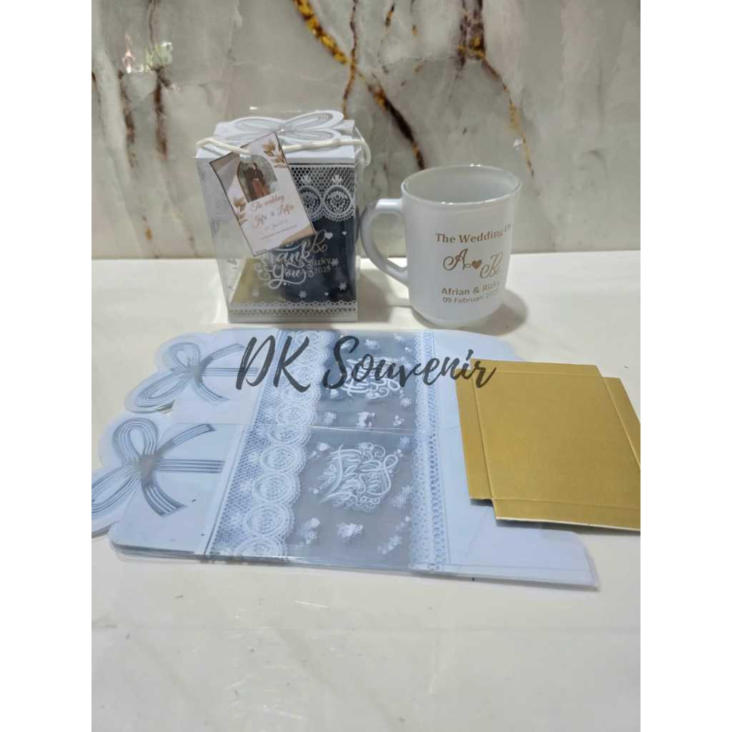 MIKA MOTIF SOUVENIR GELAS MUG KACA