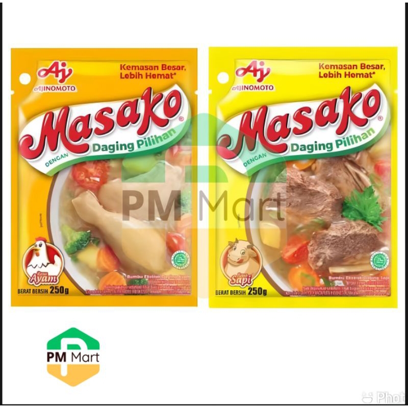 

Bumbu Masak Masako Sachet Rasa Ayam & Rasa Sapi S