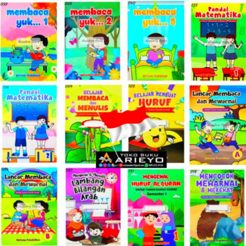 BUKU BINTANG PENDIDIKAN LENGKAP | BUKU TK, PAUD