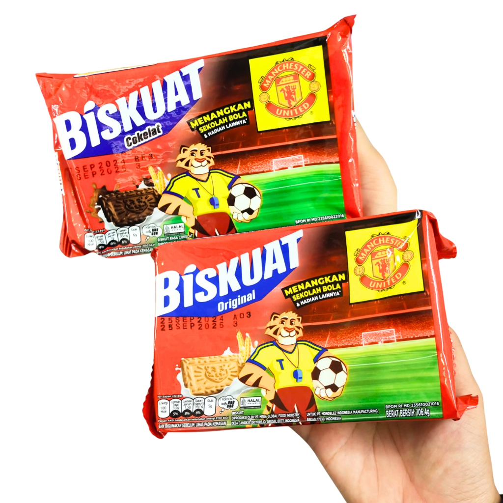 

Biskuat Original / Cokelat 106g susu, vitamin dan mineral biskuit makanan anak