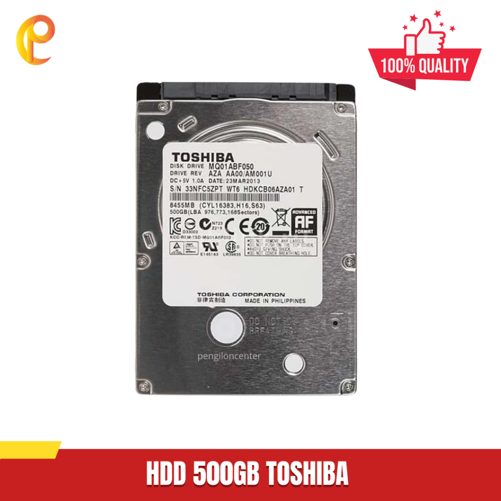 Hardisk 500 GB Slim Toshiba