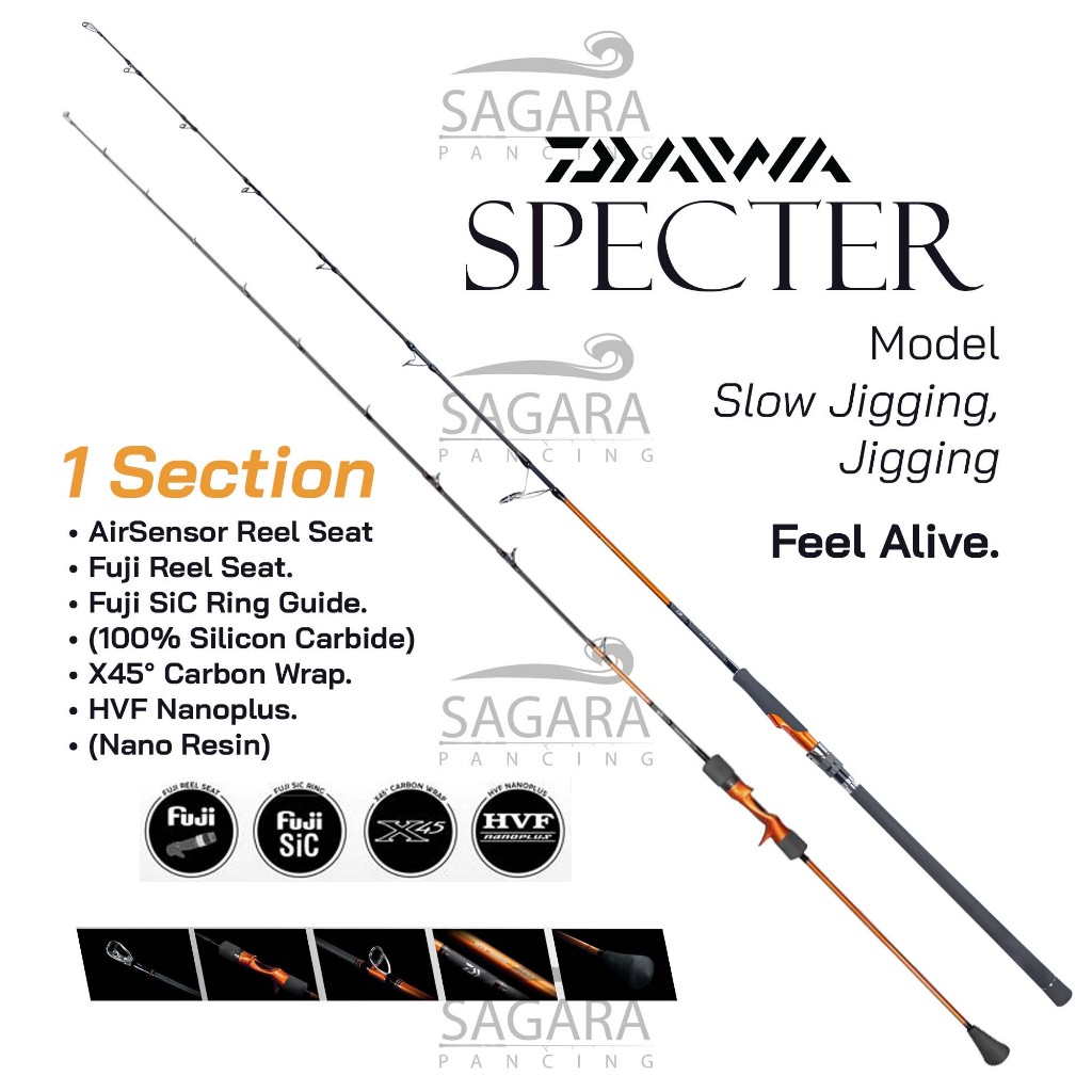 Joran Daiwa Specter Joran Slow Jigging Rod Jigging Joran Carbon Hollow
