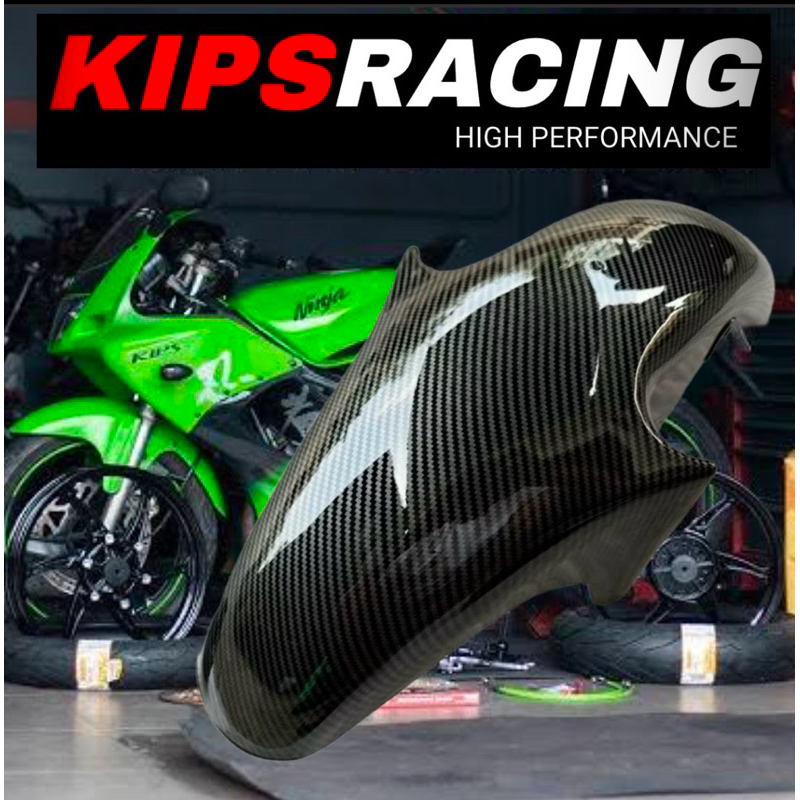 pRM SPAKBOR DEPAN NINJA RR CARBON GLOSY spakbor slebor depan Kawasaki ninja rr carbon karbon
