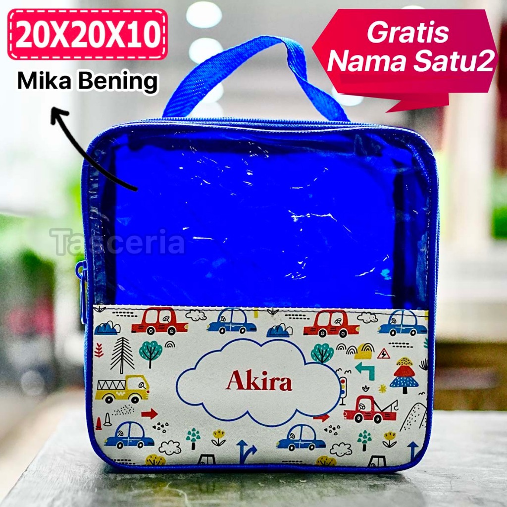 

Tas Souvenir Ultah Anak Mika Custom Kartun Mobil Mini