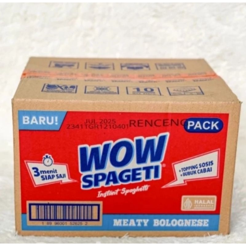 

spageti WOW merah (bolognese) 1 karton