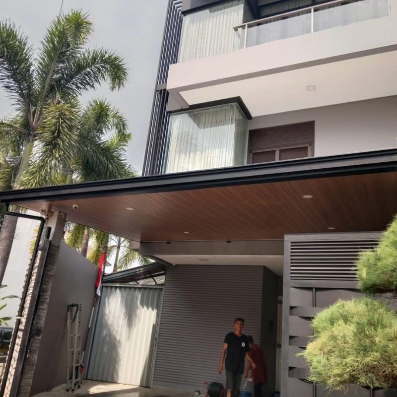 Kanopi alderon doble layer kombinasi atap fvc