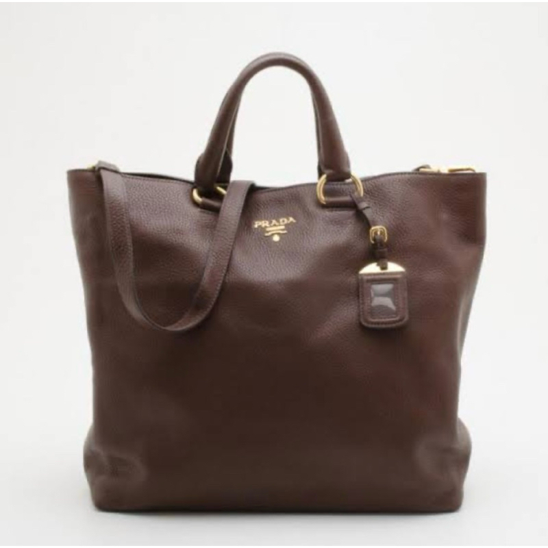 Prada Vitello Daino tote bag