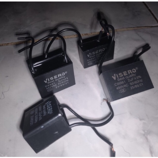 Kapasitor Kipas Angin CBB61 1,5uf, 2uf, 2,5uf, 3uf