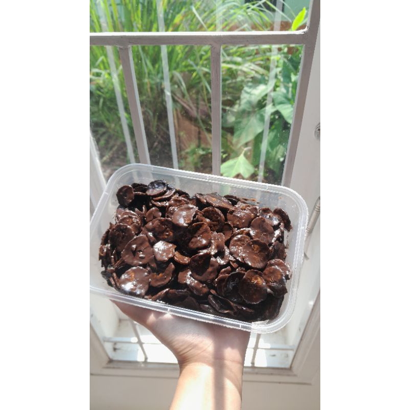 

keripik pisang coklat lumer