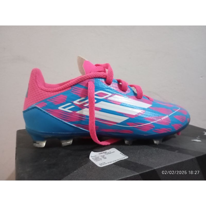 Sepatu sepak bola anak Adidas F50 League FG Junior Second Size 30 1/2
