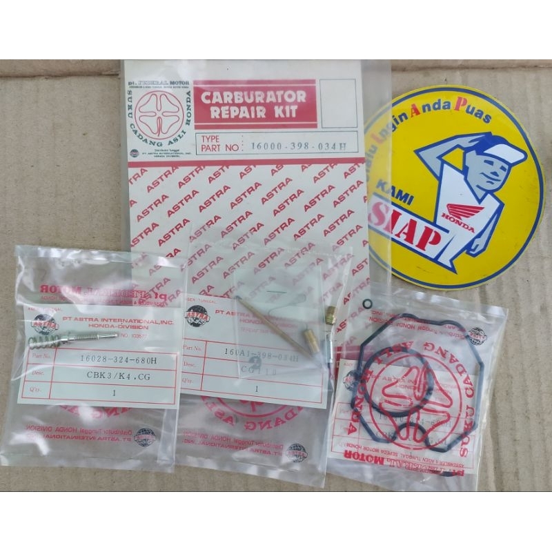 Repairkit Repair Kit Karburator Karbu Rator Honda Cg110 Cg125 Cg 110 Cg 125 Cg110N Cgn Original Ori 