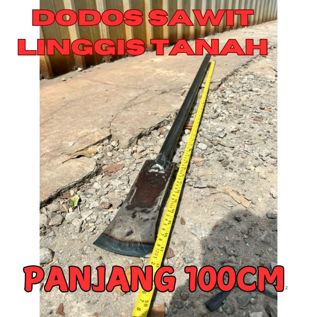 Dodos baja per mobil linggis tanah panjang 100cm gagang pipa dodos sawit linggis tanah