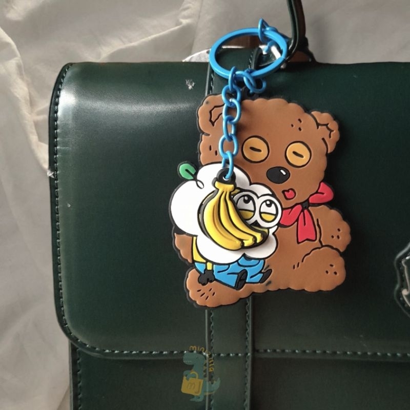 Miniso Minions Keychain Bagcharm Phonecharm Gantungan Kunci Tas PVC Cute Despicable Me Minion