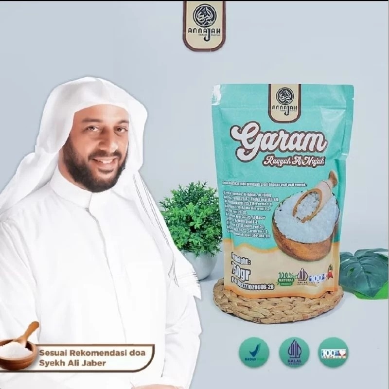 

[ ORIGINAL 100% KEMASAN 750 G ] Garam Ruqyah AnNajah Pembuka Aura Rezeki Karir Usaha Siap Pakai Penangkal Sihir Kebangkurtan | Metode Ruqyah Mandiri | Untuk Meruqyah/Menetralisir Rumah, Toko, Tempat usaha dari Energi Negatif atau jin