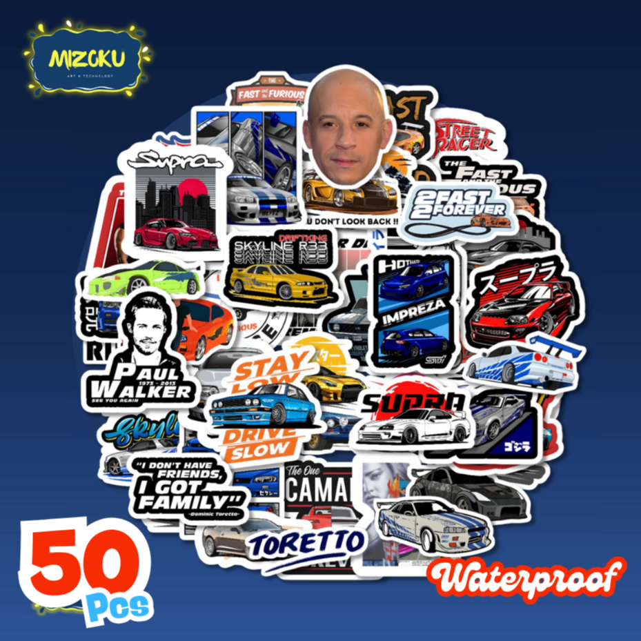 

STICKER PACK ANTI AIR RACING CAR FAST AND FURIOUS UNTUK SCRAPBOOK | TUMBLER | HP | LAPTOP | KOPER | HELM | MOTOR | WATERPROOF