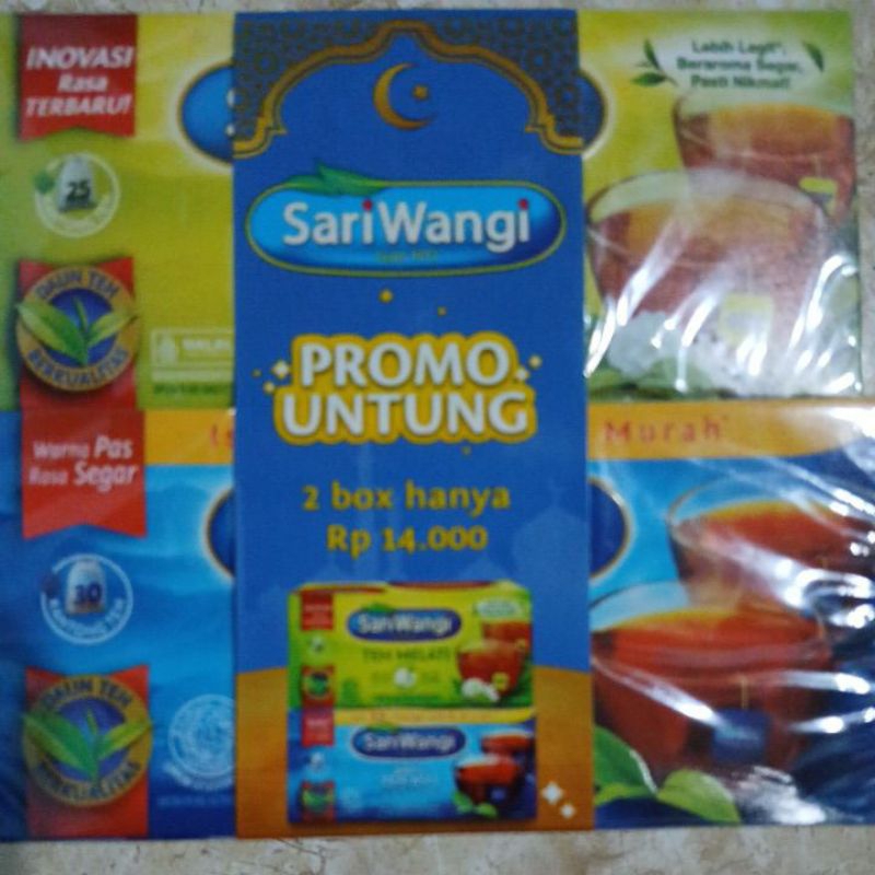 

TEH SARI WANGI MELATI PROMO 1 GRATIS 1 ASLI