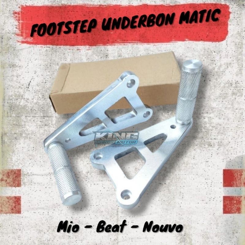 Footstep Step Underbon PNP Motor Matic Mio Beat Nouvo Underbon Drag Race