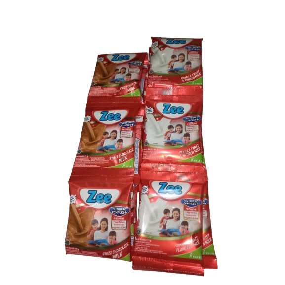 

Susu Zee Sachet/Renceng 38gr isi 10 / 11pcs | Susu tinggi protein