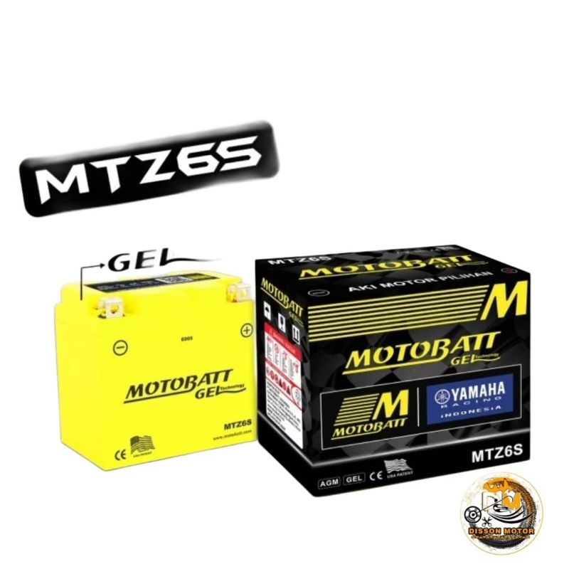 Aki Motobat MTZ6S (6Ah) Aki Vario Motobat Gel