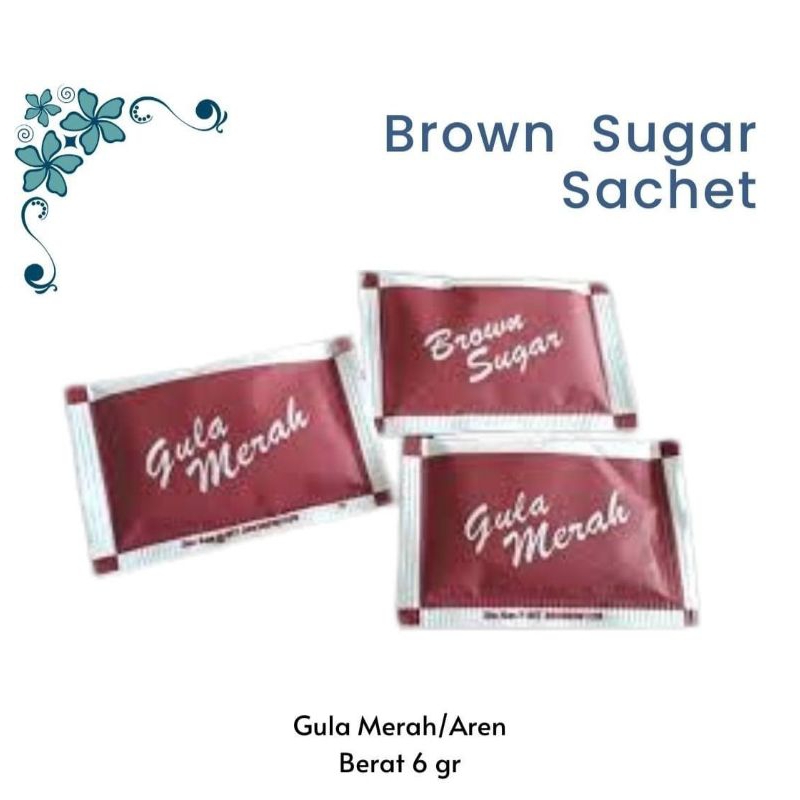 

Gula Merah Sachet Brown Sugar Aren Berat 6 gr