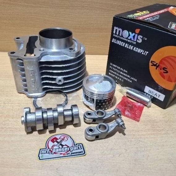 PAKET BORE UP 130 CC BEAT KARBU 54,5 MM//BLOK SEHER/BORING SET HONDA BEAT SCOOPY SPACY KARBU KVY SET
