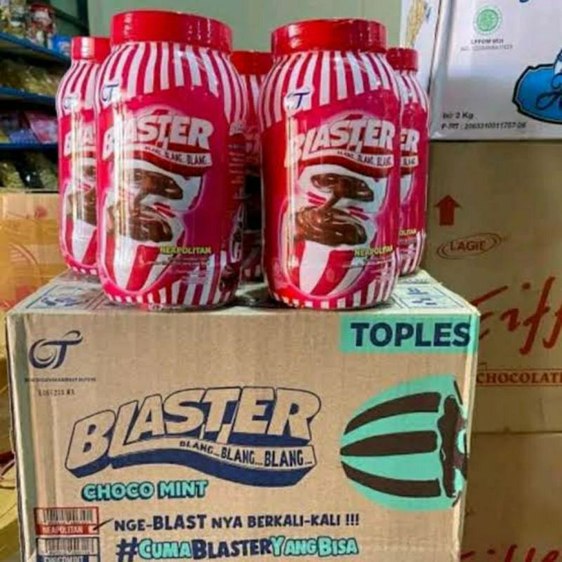 

Blaster Neapolitan permen belang toples