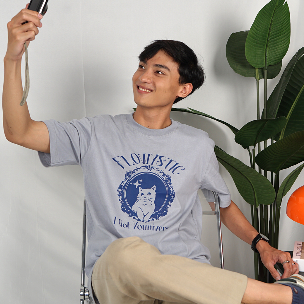 T-shirt Cats Couple Flowystic