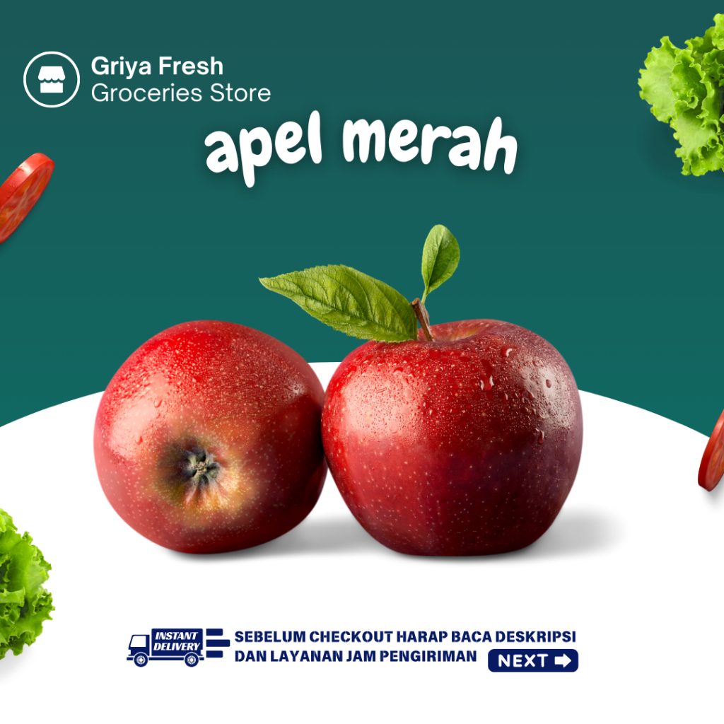 

Apel Merah Fresh 500 gram - Kirim Instant