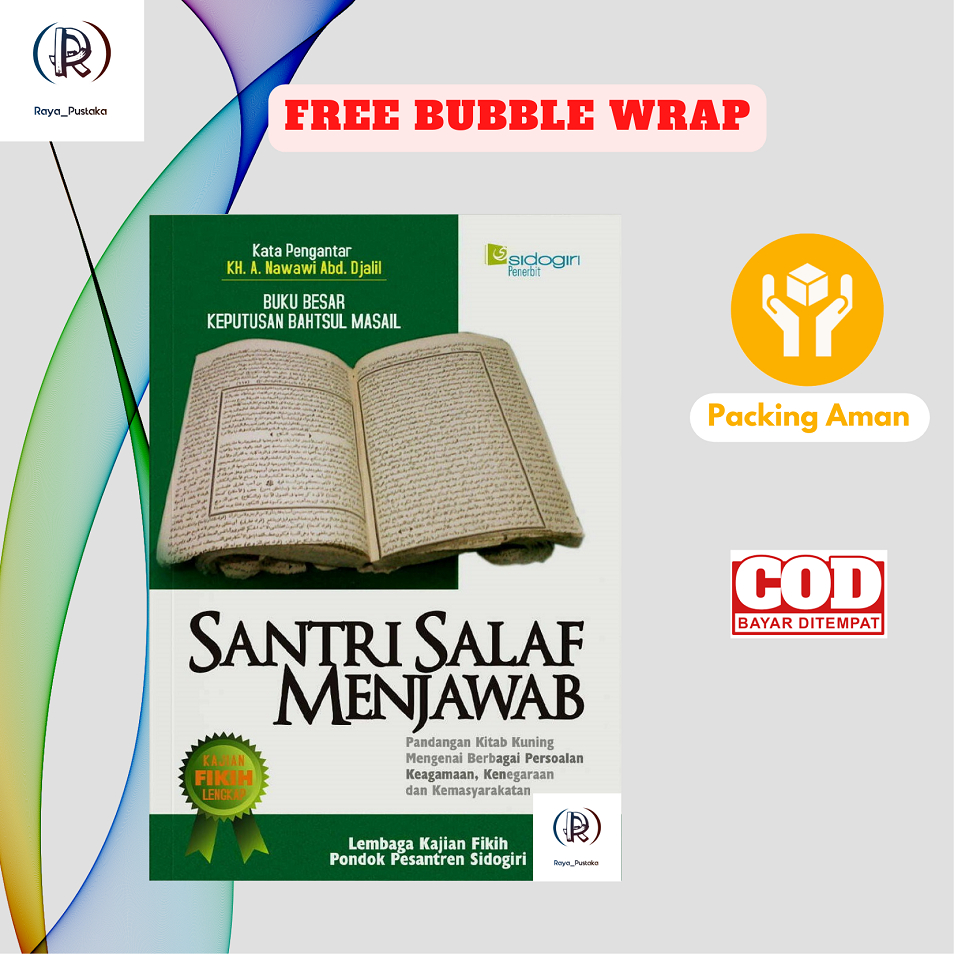 [Hard Cover] Buku Santri Salaf Menjawab (Buku Besar Keputusan Bahtsul Masail) - Sidogiri