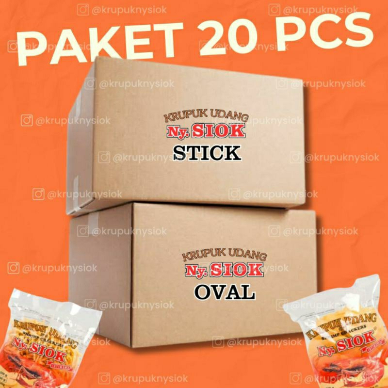 

GROSIR KRUPUK NY. SIOK JAKARTA / KERUPUK UDANG NY. SIOK / VARIAN OVAL