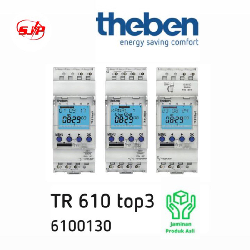 TIMER DIGITAL SWITCH THEBEN TR610 TOP3  TR 610 TOP 3 ORIGINAL 6100130