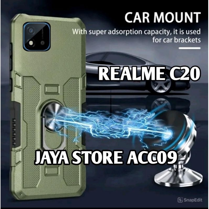 CASING REALME C20 CASE ROBOT HIT EYE RING
