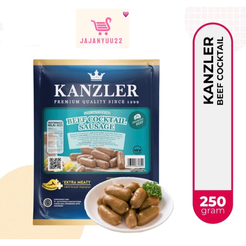

KAZLER SOSIS BEEF COCKTAIL 500GRAM