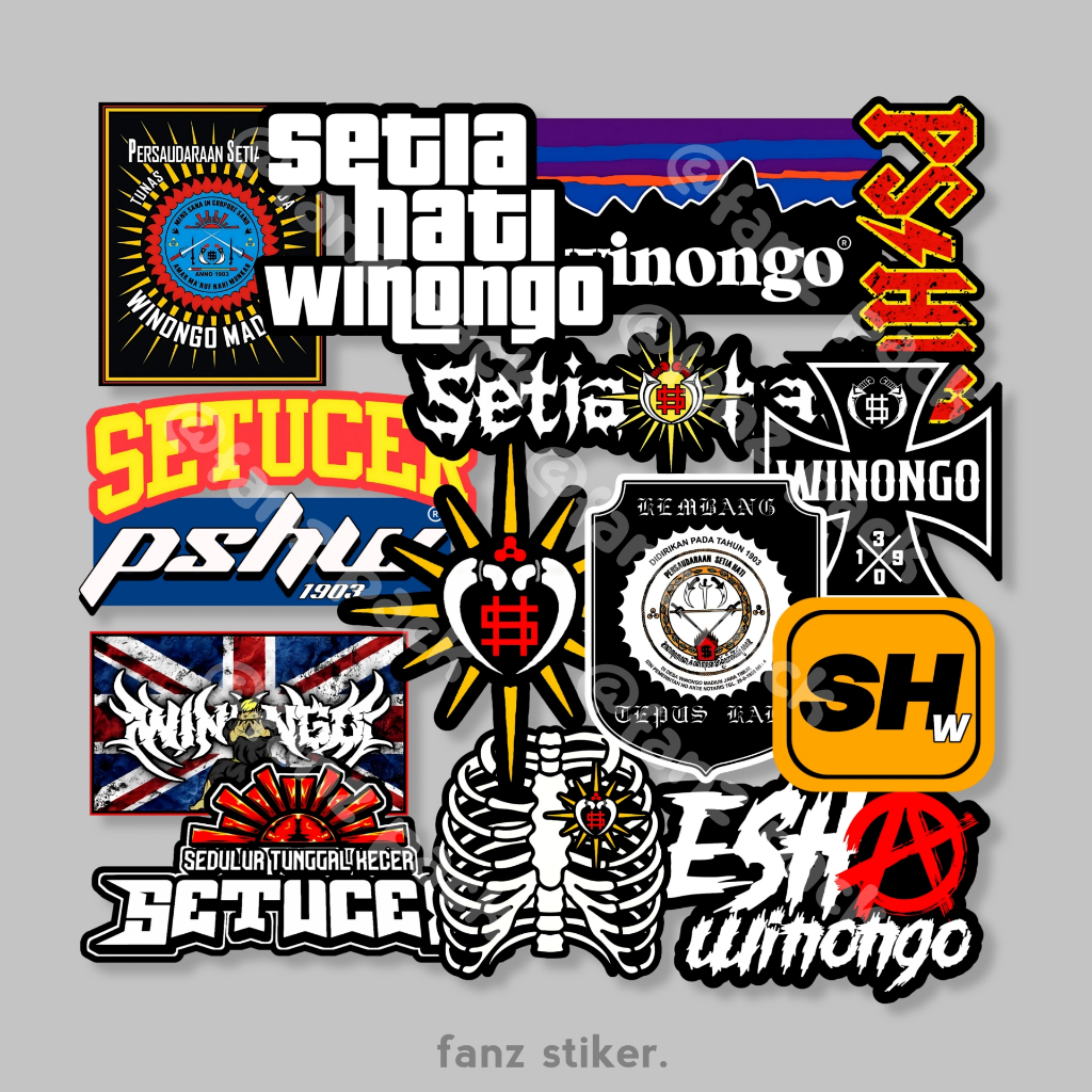

STIKER PSHW WINONGO ISI 15pcs - ANTI AIR, STIKER PERGURUAN | STIKER SILAT, HELM, LAPTOP, CASE HP VOL 19
