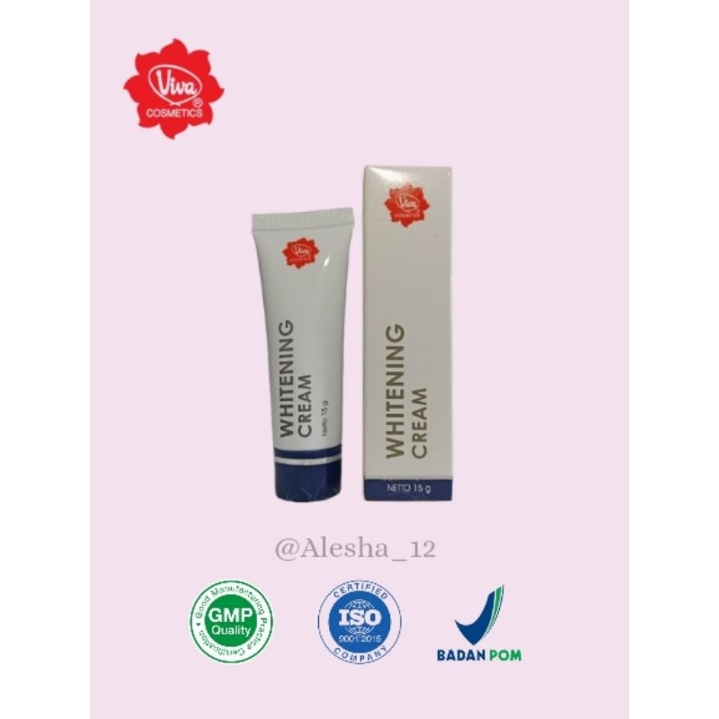 viva whitening cream, krim untuk menyamarkan flek hitam 15g BPOM