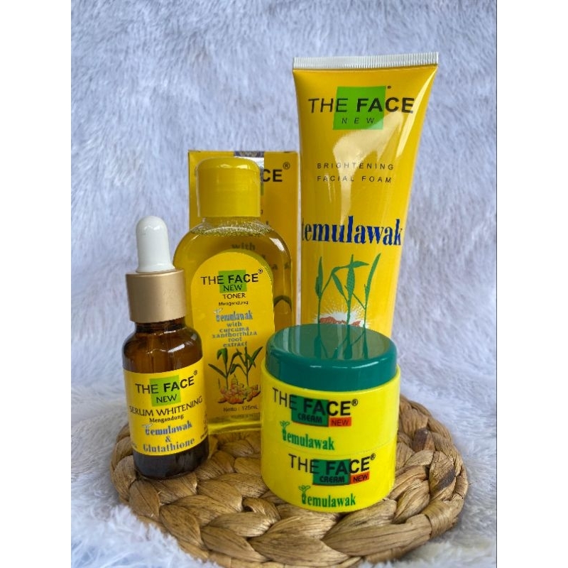 krim temulawak THE FACE TEMULAWAK, cream wajah siang malam  BPOM