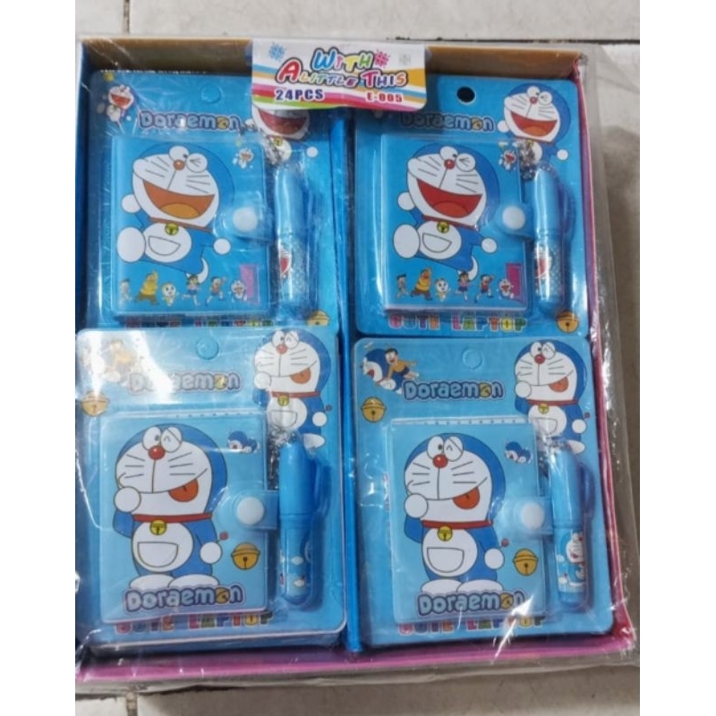 

Buku Memo Pen Doraemon Sinchan 1Box 24pcs || Buku Memo Mini