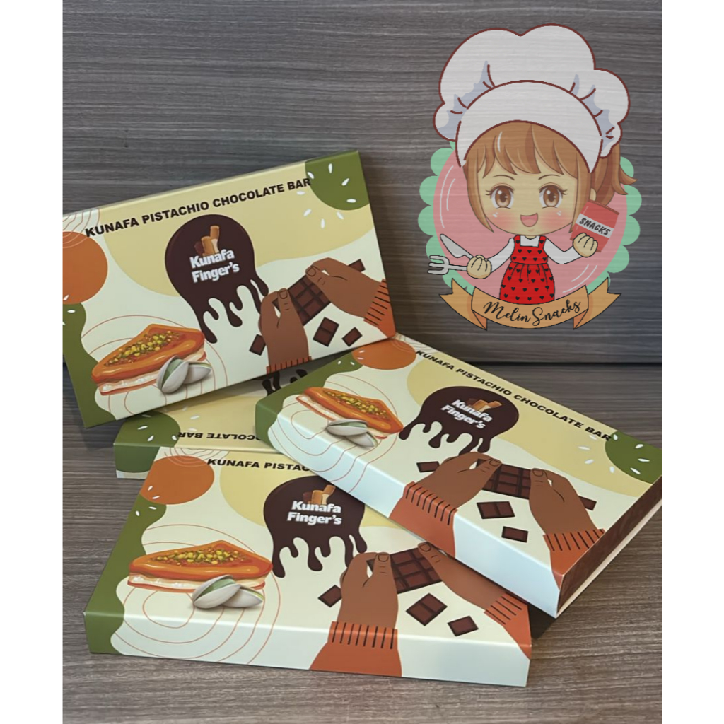 

[READY ] Kunafa Finger's Chocolat Bar COKLAT kunafa coklat dubai chocolate kunafa pistachio malaysia